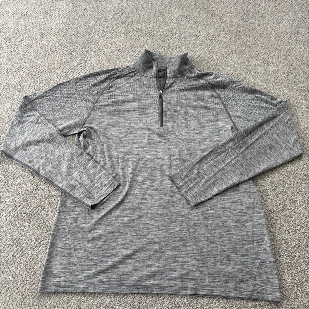 lululemon athletica Gray Long Sleeve Quarter Zip